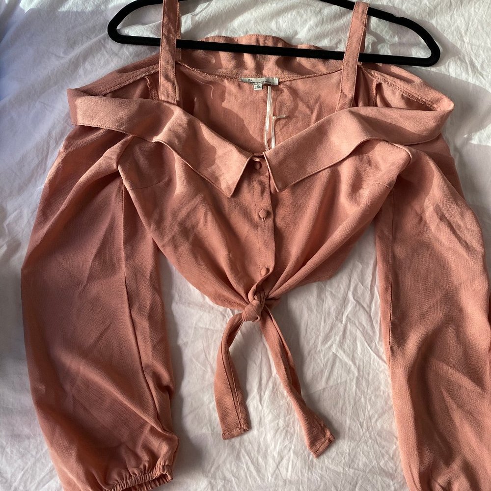 Coral Crop Top